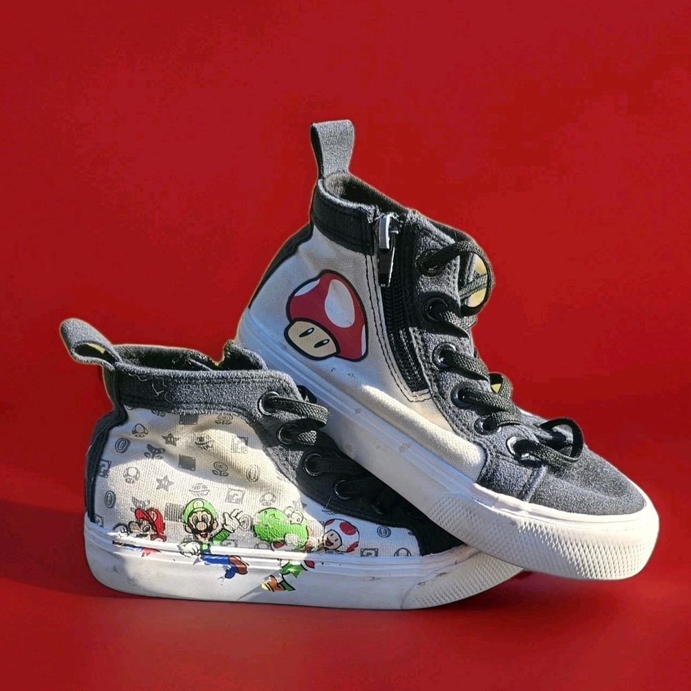 Super Mario Bros Sneakers Kid's Toddler Size 12